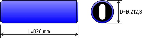 Stator KL50S 101.1 S (826mm) Wangen