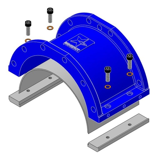 Pump housing segment VP MIP VX186-184Q Vogelsang