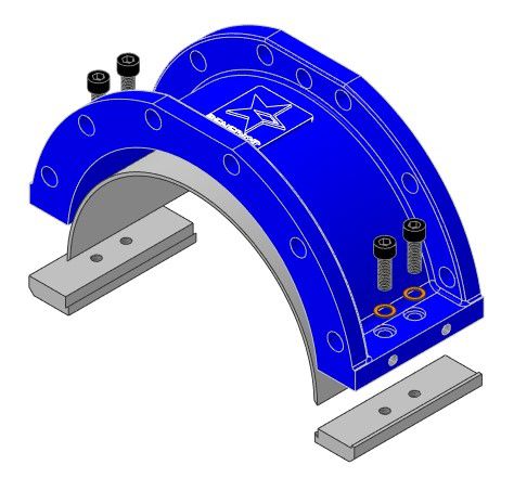 Pump housing segment VX186-130Q Vogelsang